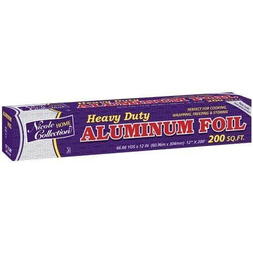 Aluminum Foil Premium Roll – 12″ x 200″ (1 Count) – Easy Tear Aluminum Foil – Perfect For Multipurpose Kitchen & BBQ Use(12″ x 200′)