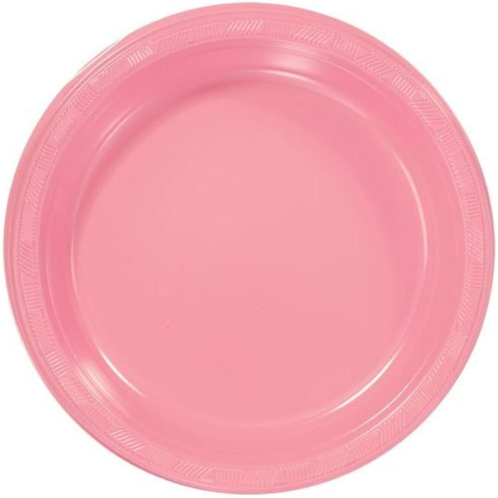 Pink Solid Color Premium Heavy Weight Plastic (10″) 50 Count – Durable and Disposable, Ideal for Parties, Events, and Catering