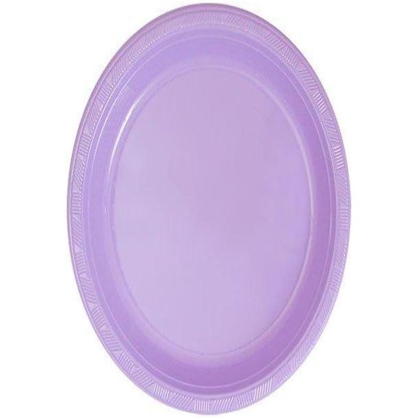 Hanna K. Signature Collection Round 7″ | Hydrangea | Pack of 50 Plastic Plate, 7 inch (80770)