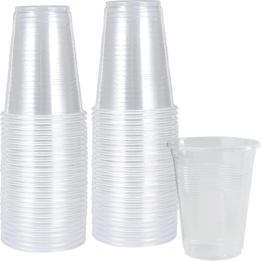 Premium Transparent Clear Plastic Cups – 12 oz (50 Pc) – Perfect for Parties, Events, & Everyday Use