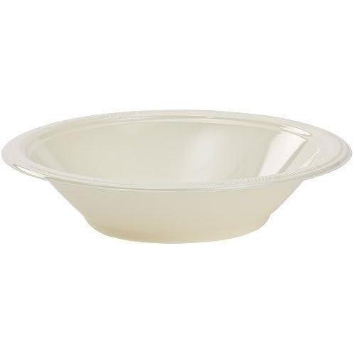 Hanna K. Signature Collection Round Bowl-15oz | Ivory | Pack of 50 Plastic, 15 oz. Bowl