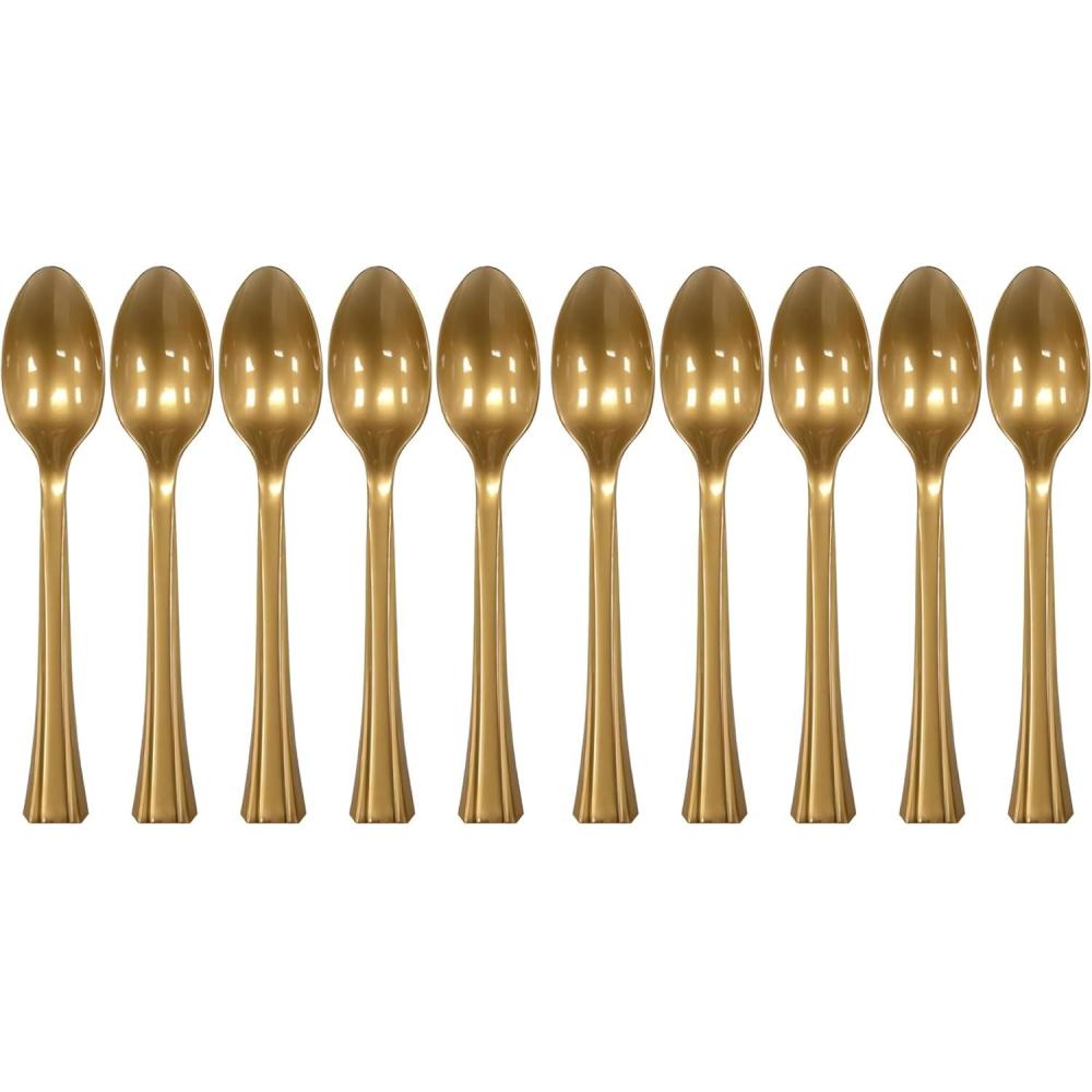 Lillian Tablesettings Fork Bag | Gold | | Pack of 48 Plastic Cutlery, 11 x 10 x 1 inches(Full Size (Pack of 2))